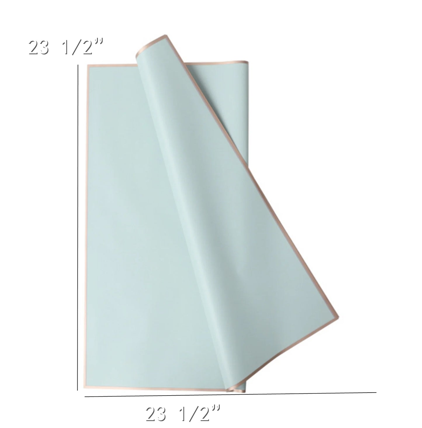 20 Sheets Pure Color Gold Edge Flower Wrapping Paper Waterproof Translucent Bouquet Packaging Paper Florist Bouquet Supplies for Wedding DIY Crafts Gift,Frosted Flower Wrapping Paper 22.8X22.8"