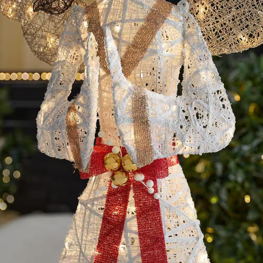 6 Ft. Polar Wishes LED Angel Holiday Yard Decoration Y46