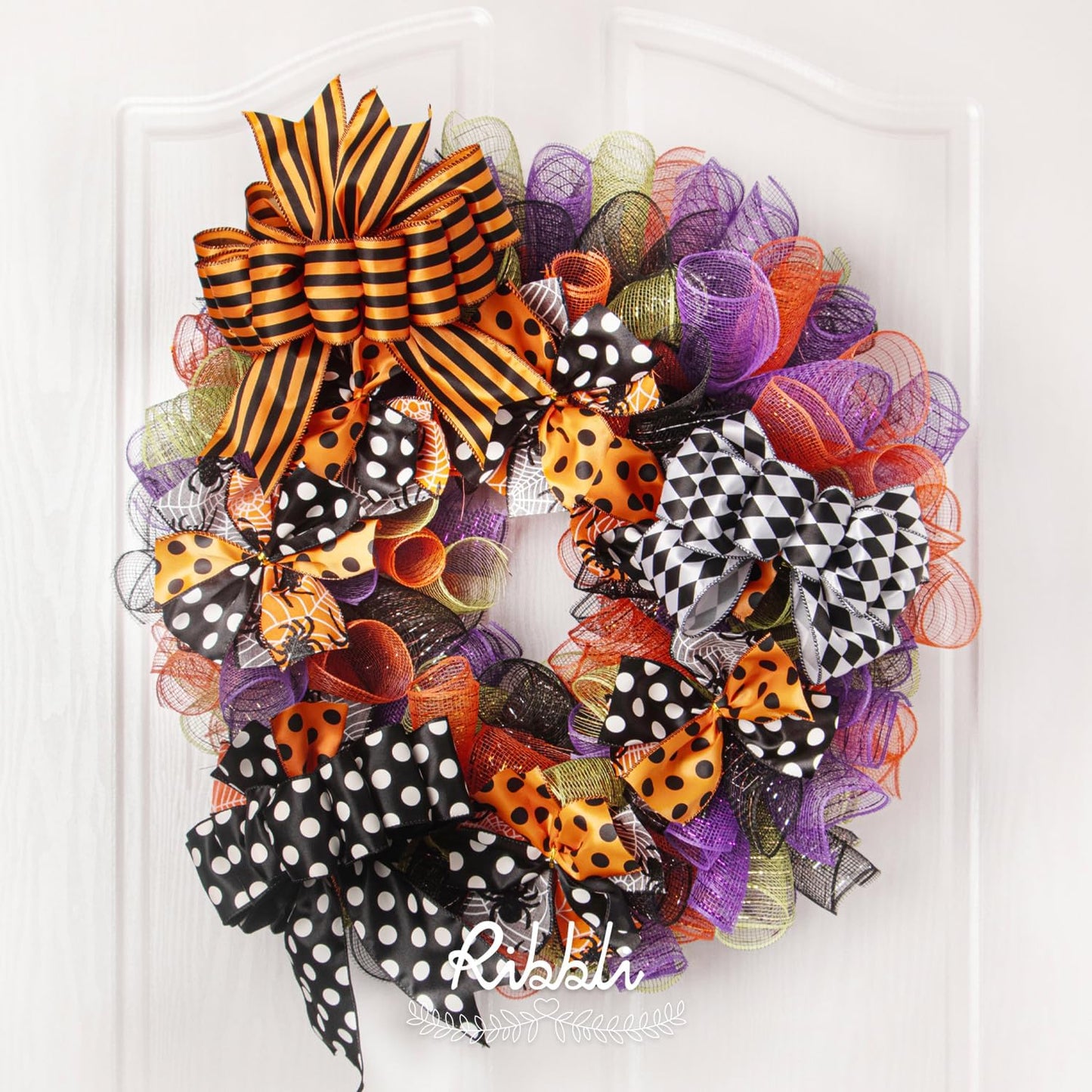 Moss Green Metallic Mesh Ribbon,10 Inch X 30 Feet(10Yard), Moss Green with Gold Foil, Christmas Ribbon for Wreath Swags and Christmas Tree Decoration