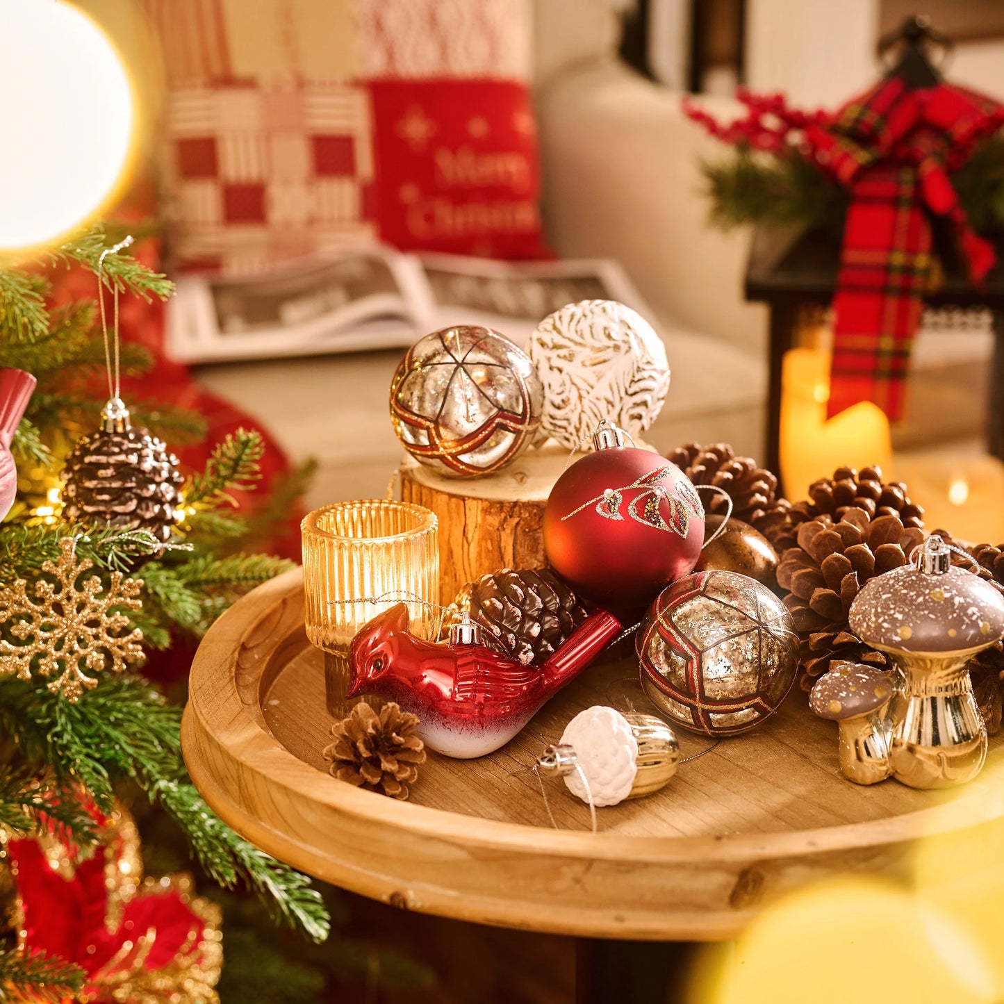 70Ct Fall Ornaments, Shatterproof Harvest Hanging Ball Decorations Bulk for Home Decor and Celebration Thanksgiving Celebration Party