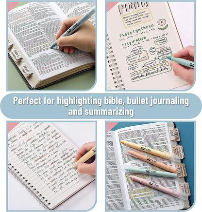 - Gel Highlighter, 8 Pack, Morandi Colors, Bible Highlighters No Bleed, No Bleed Highlighters