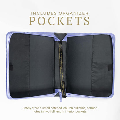 Bible Business Report Cover (25739) | Fits Bibles up to 10" X 7" X 1.50", Peacock, X-Large