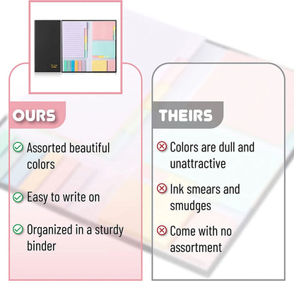 - Sticky Notes Set, 410 Pack, Pastel Colors, Sticky Notes Tabs, Divider Sticky Notes, Office Supplies