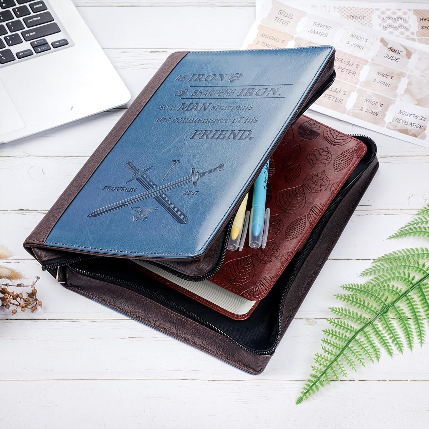 - Bible Covers for Men, 10.7" X 7.5" X 2.4”, Bible Case for Men, Bible Bag, Bibl