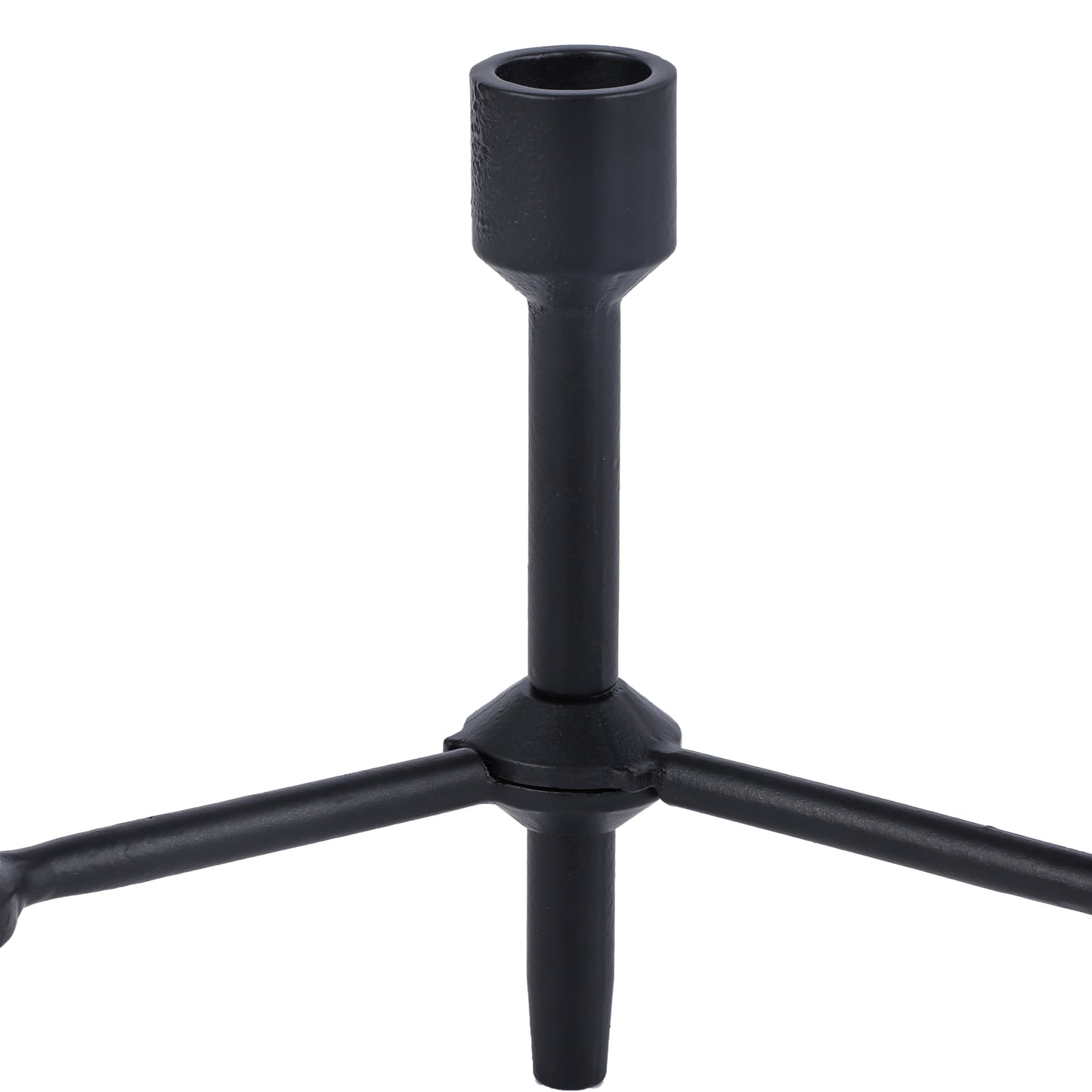 Better Homes & Garden 6" Black Cast Iron Pillar Taper Candle Holder Candelabra