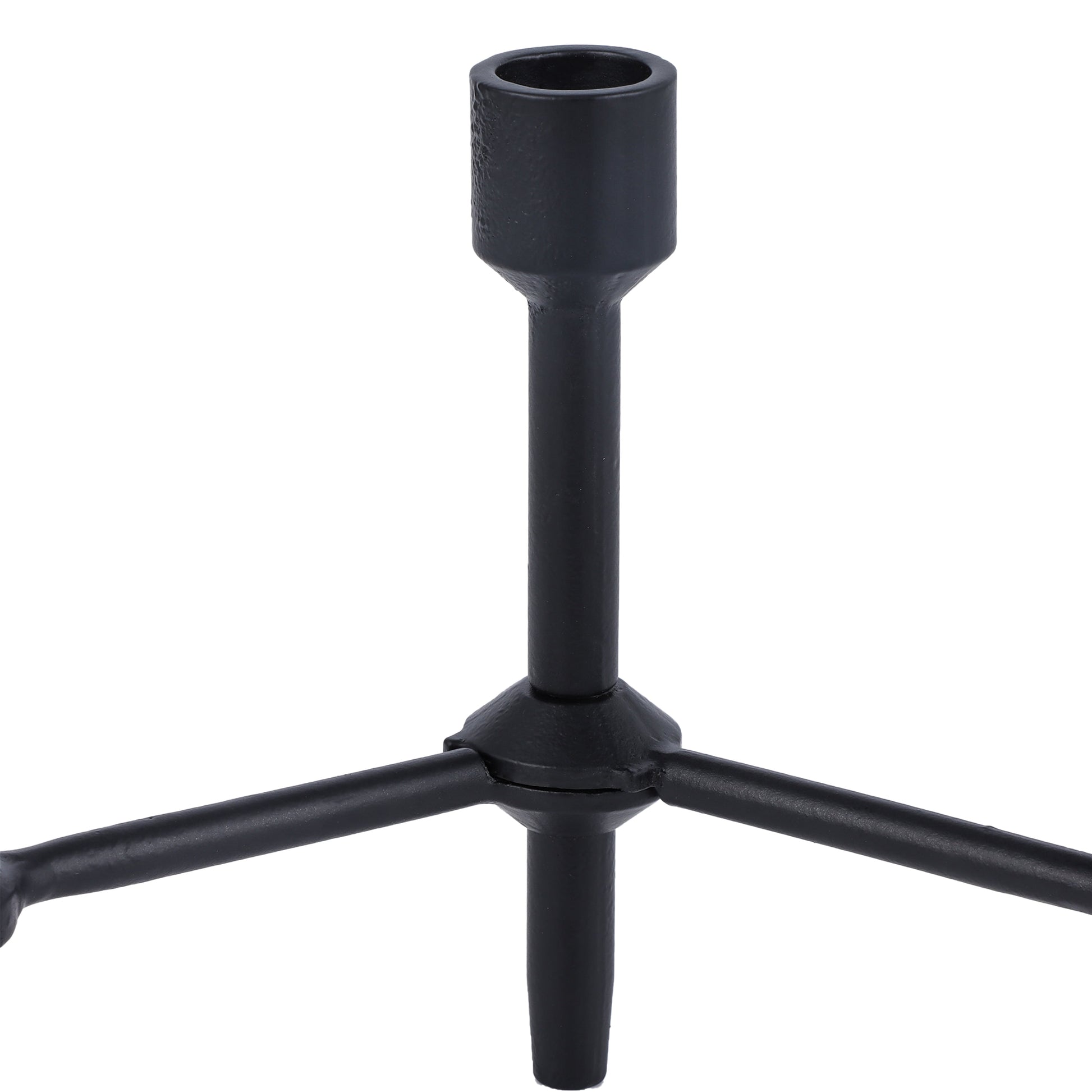 Better Homes & Garden 6" Black Cast Iron Pillar Taper Candle Holder Candelabra