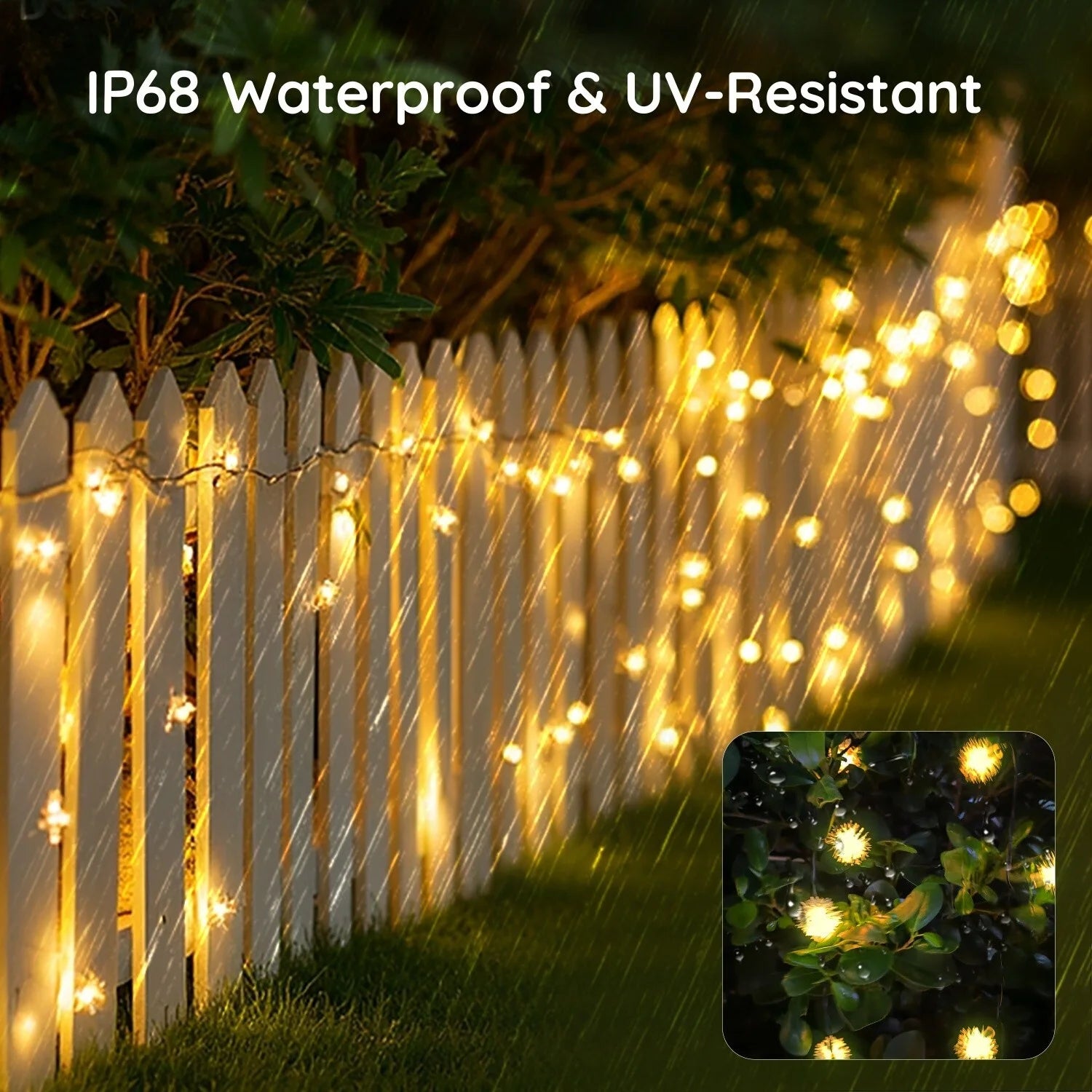 100 LED Solar String Lights, 40 Ft Outdoor Solar Lights, 8 Modes, Waterproof Solar Powered Outdoor Lights for Patio & Garden Decor