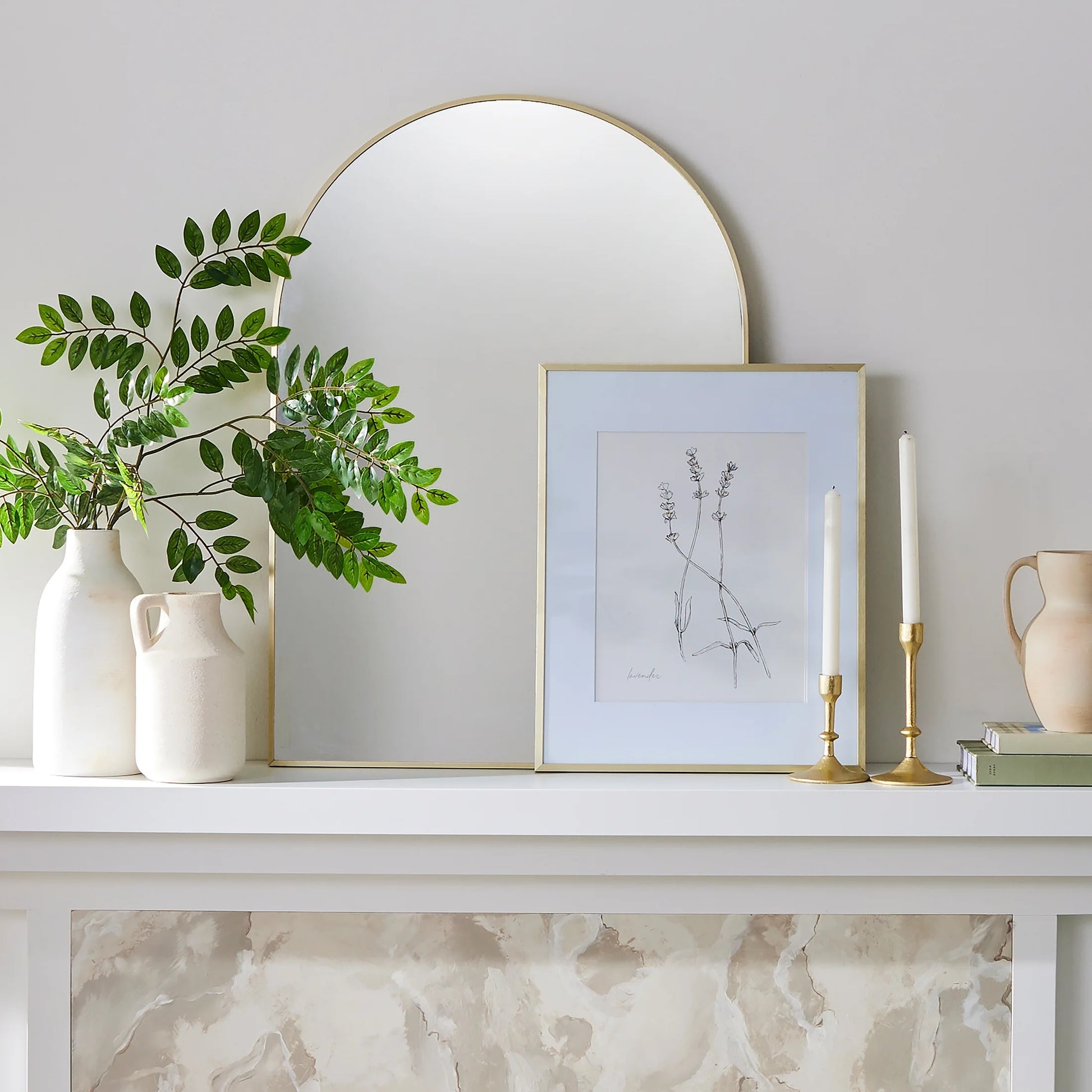 Better Homes & Garden 7.76" Decorative Gold Cast Iron Taper Candle Holder, Large