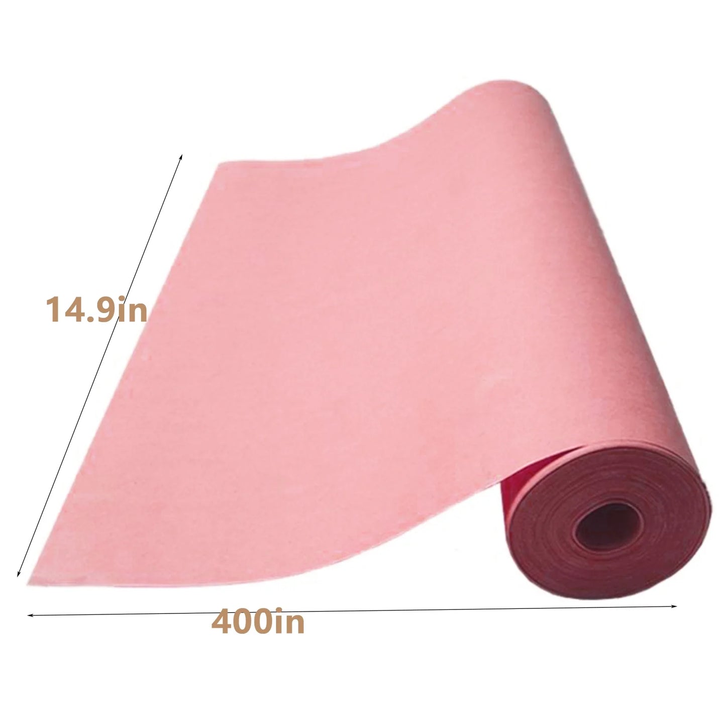 Kraft Paper Roll 14.9''X400'',Brown Color Wrapping Paper, Craft Paper, Packing Paper for Moving,Gift Wrapping, Wall Art(Pink)