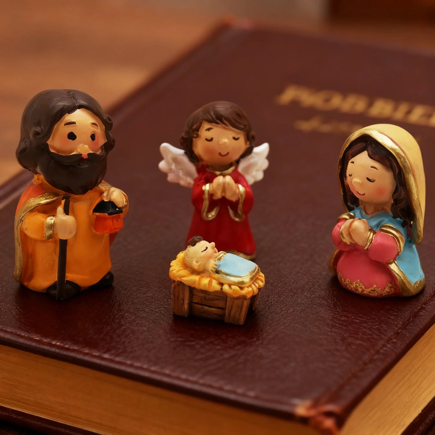 4.3 Inch Nativity Resin Knick-Knack Set of 11