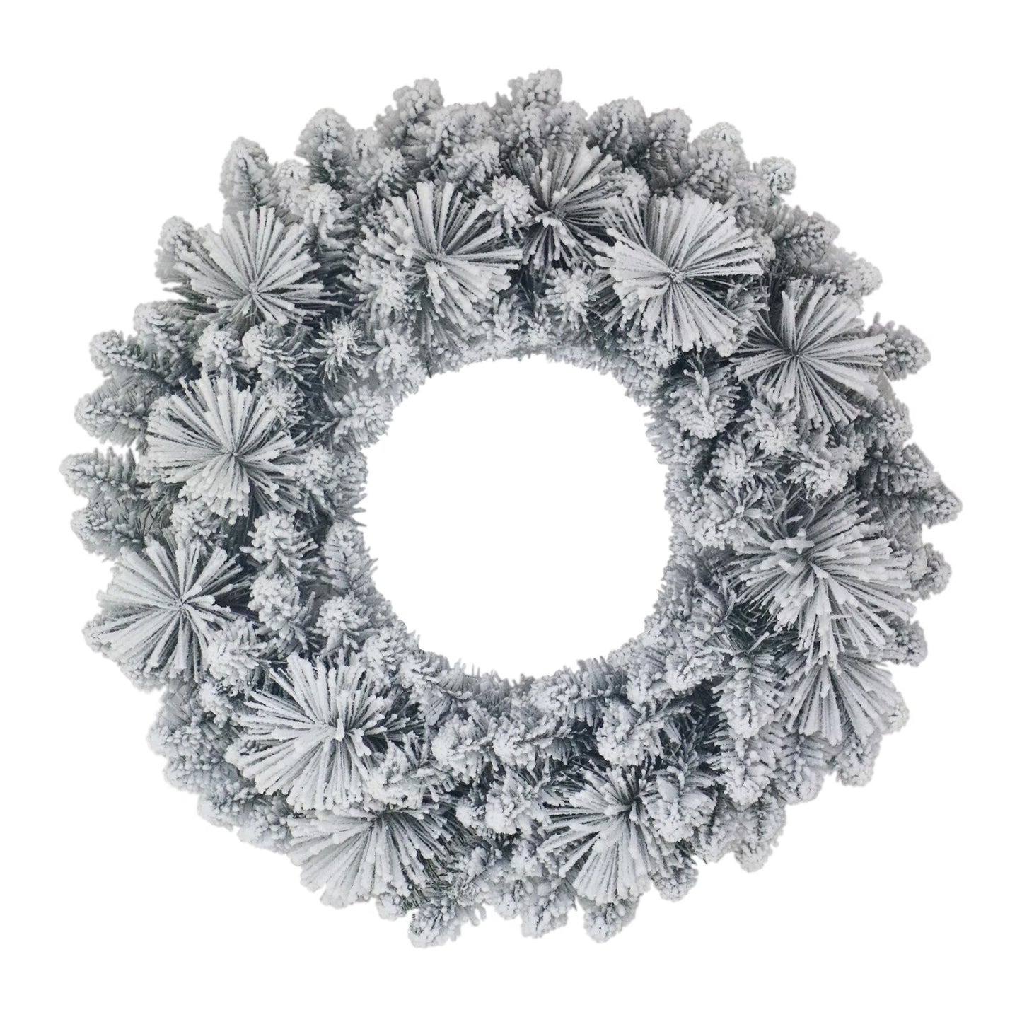 Winter Frost Flocked Christmas Wreath, 24", by