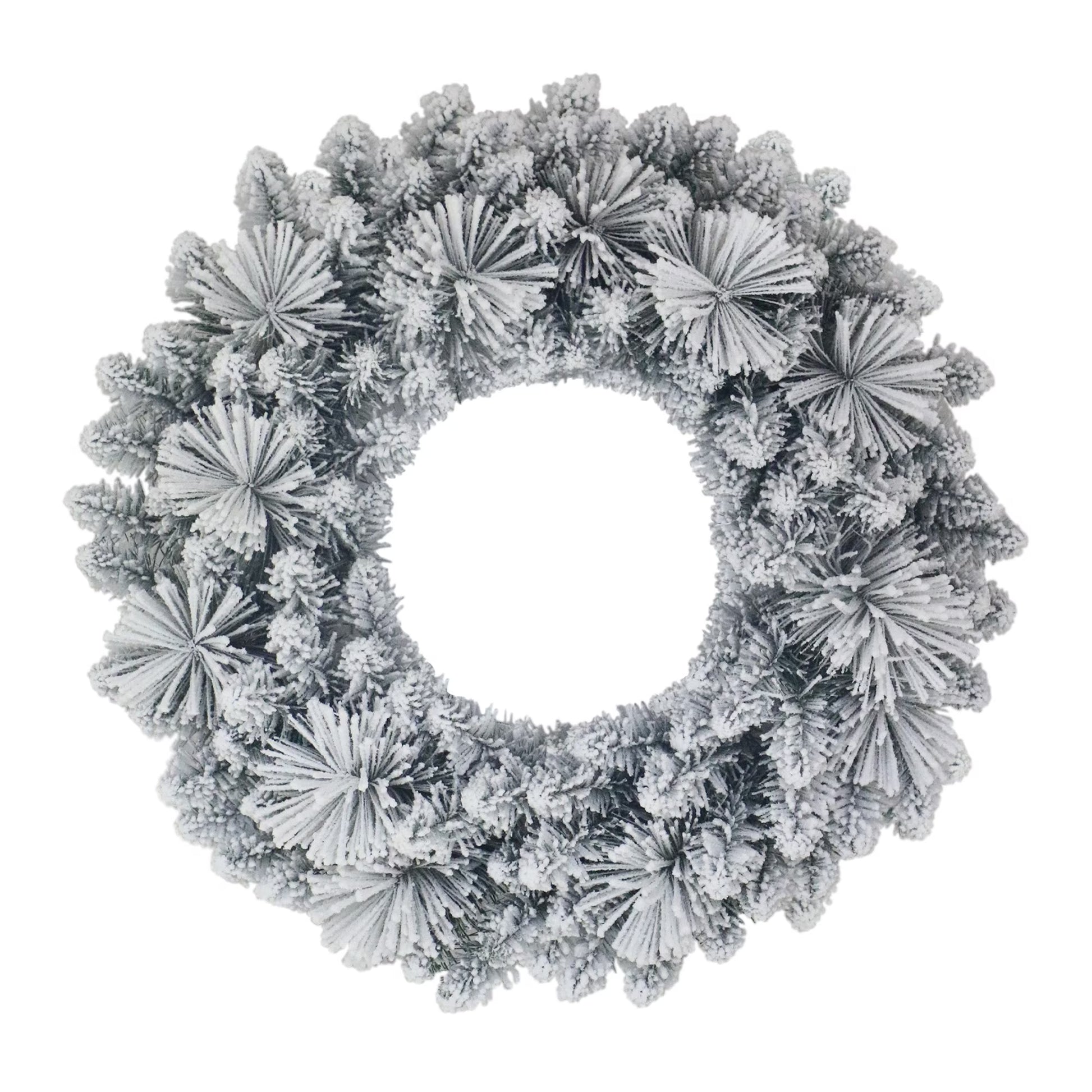 Winter Frost Flocked Christmas Wreath, 24", by