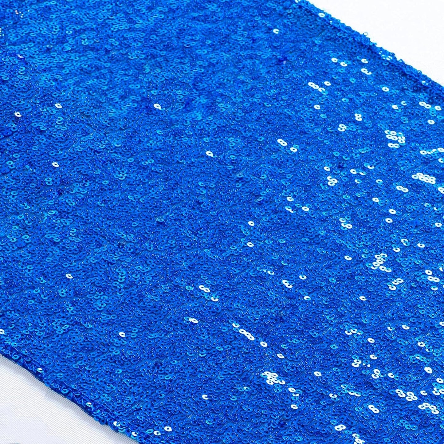 Sequin Table Runner - 12X72-Inch Blue Sparkle Table Cover/Overlay for Party Decoration (Royal Blue)