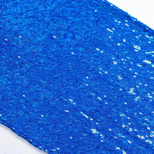 Sequin Table Runner - 12X72-Inch Blue Sparkle Table Cover/Overlay for Party Decoration (Royal Blue)