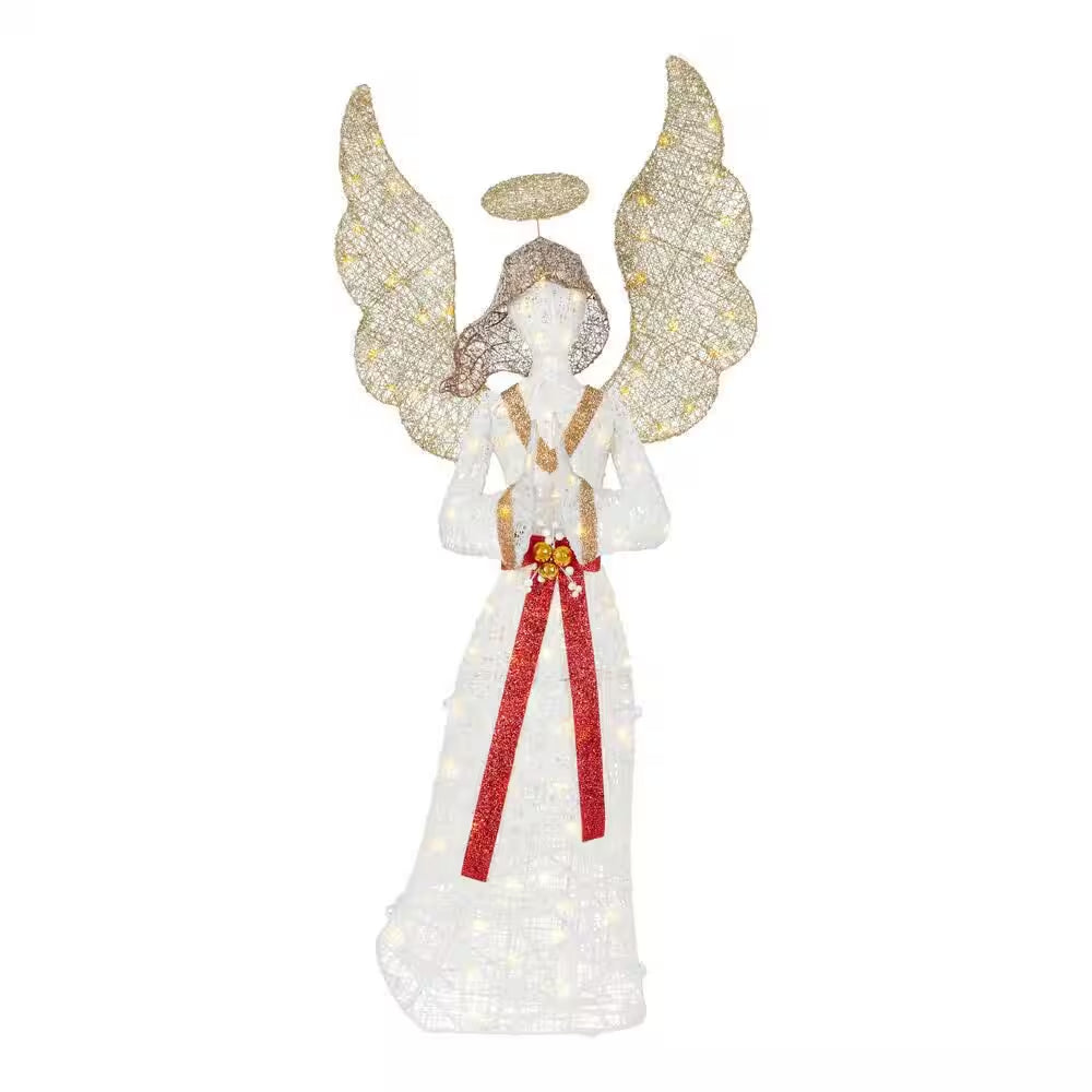 6 Ft. Polar Wishes LED Angel Holiday Yard Decoration Y46
