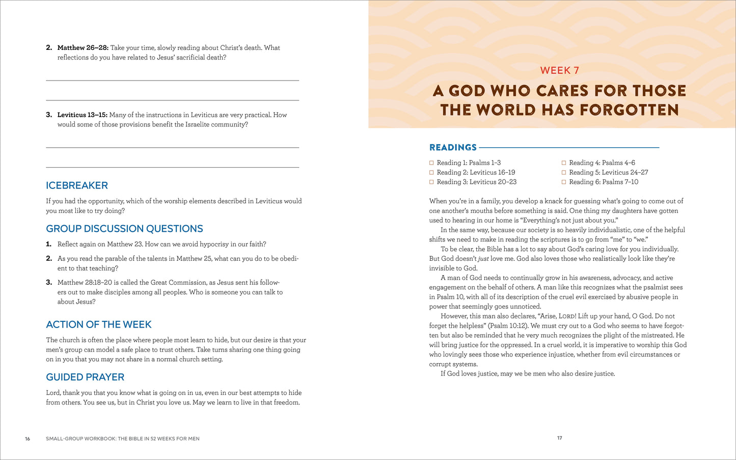 Bible in 52 Weeks Small-Group Workbook: the Bible in 52 Weeks for Men: a Yearlong Bible Study Companion, (Paperback)