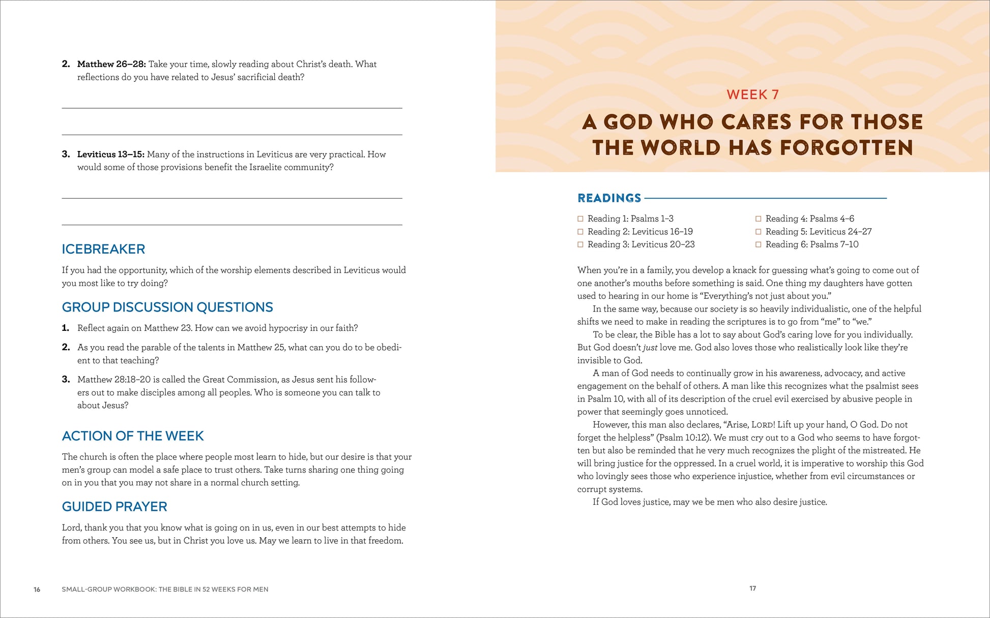 Bible in 52 Weeks Small-Group Workbook: the Bible in 52 Weeks for Men: a Yearlong Bible Study Companion, (Paperback)