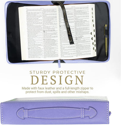 Bible Business Report Cover (25739) | Fits Bibles up to 10" X 7" X 1.50", Peacock, X-Large