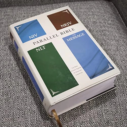 Niv, Nkjv, Nlt, the Message, (Contemporary Comparative) Parallel Bible, Hardcover, (Hardcover)