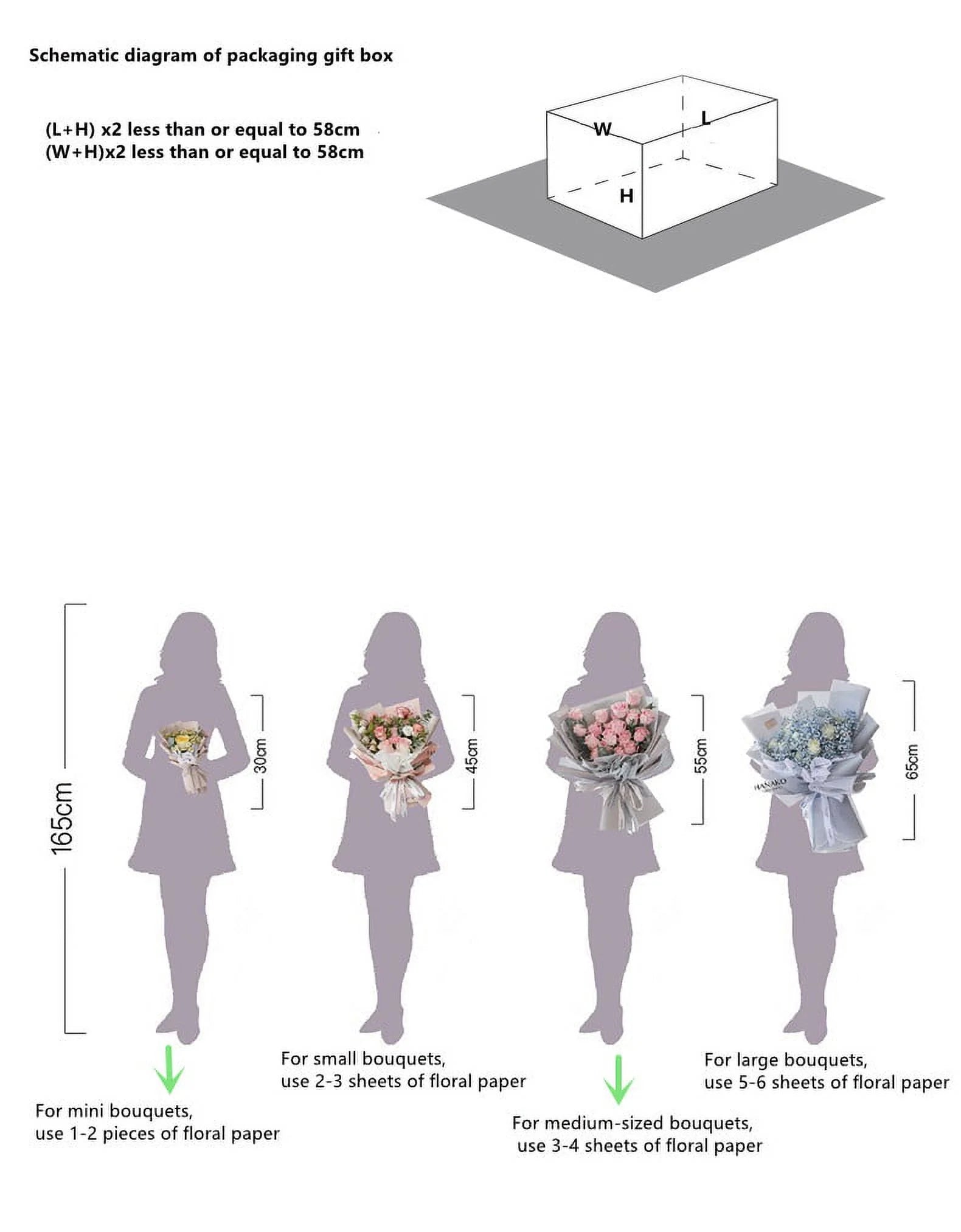 20 Sheets Pure Color Gold Edge Flower Wrapping Paper Waterproof Translucent Bouquet Packaging Paper Florist Bouquet Supplies for Wedding DIY Crafts Gift,Frosted Flower Wrapping Paper 22.8X22.8"