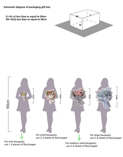 20 Sheets Pure Color Gold Edge Flower Wrapping Paper Waterproof Translucent Bouquet Packaging Paper Florist Bouquet Supplies for Wedding DIY Crafts Gift,Frosted Flower Wrapping Paper 22.8X22.8"