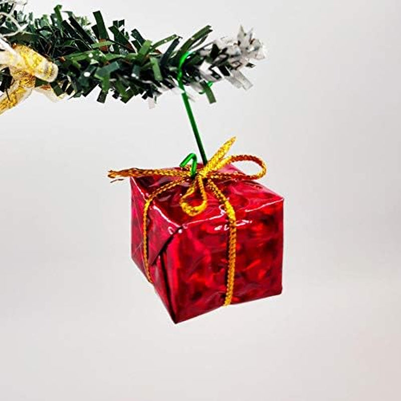 120 Pack Christmas Ornament Hooks, Xmas Ornament Hangers Metal Wire Hooks S-Shaped for Christmas Tree Party Balls Decoration (Green)