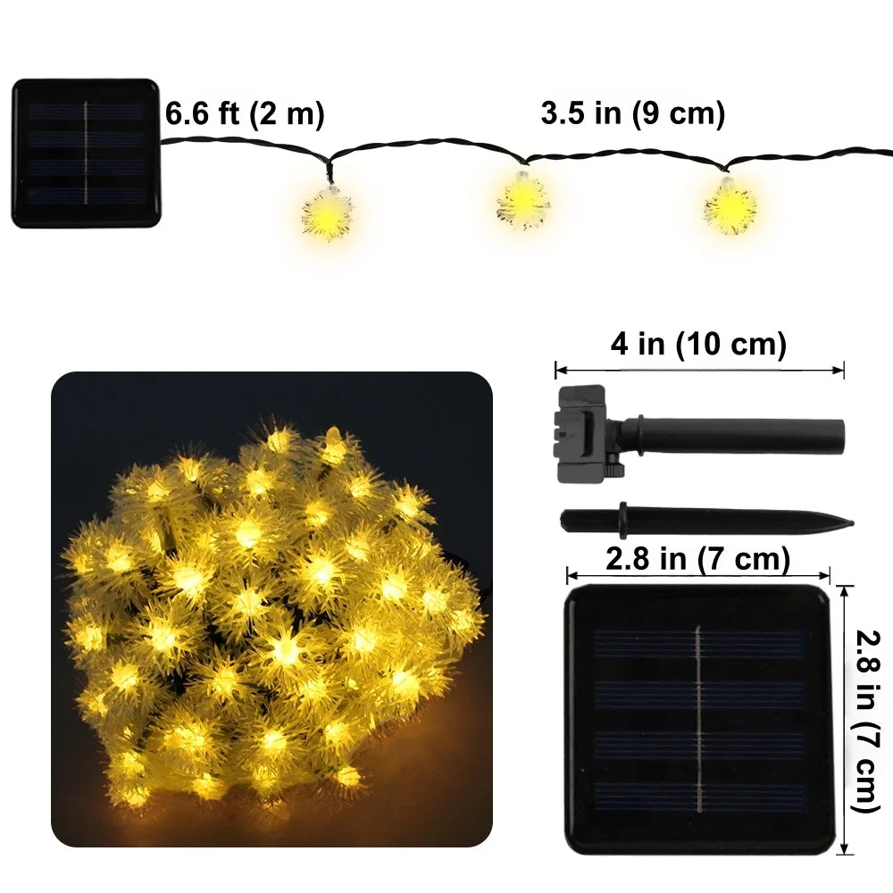 100 LED Solar String Lights, 40 Ft Outdoor Solar Lights, 8 Modes, Waterproof Solar Powered Outdoor Lights for Patio & Garden Decor