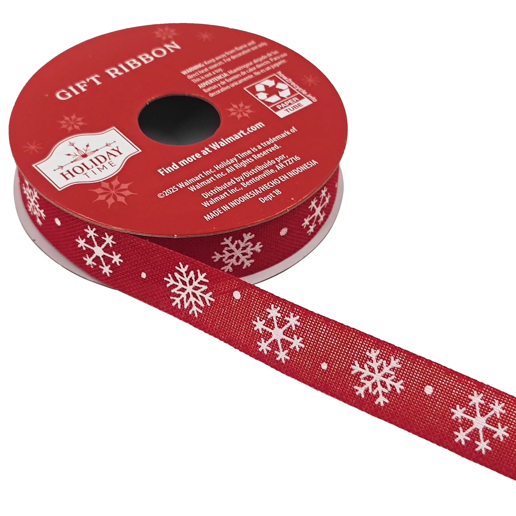 Assorted Red, White, and Green Christmas Ribbon, 9', 6 Count, by