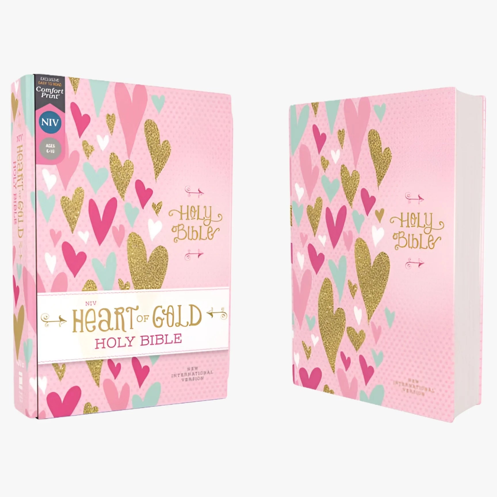 Niv, Heart of Gold Holy Bible, Hardcover, Red Letter Edition, Comfort Print, (Hardcover)