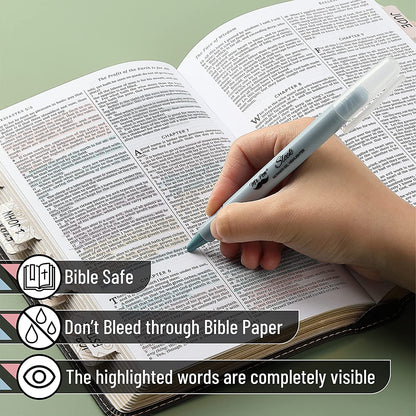 - Gel Highlighter, 8 Pack, Morandi Colors, Bible Highlighters No Bleed, No Bleed Highlighters