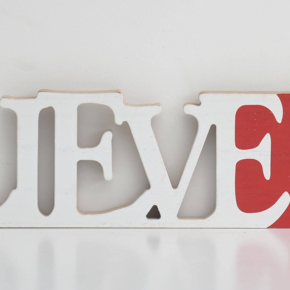 3.25 In. Wood Christmas Believe in the Miracle of Christmas Wall Plaque