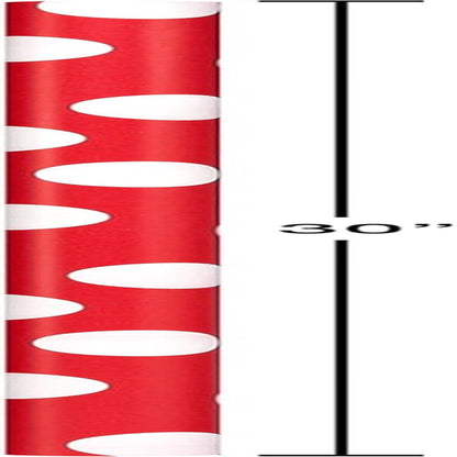 Wrapping Paper Rolls for Christmas or Any Occasion, Metallic Gold and Red Holiday Gift Wrap (120 Sq. Ft., 4 Rolls-30 In. X 12 Ft., Reversible) Stripes, Polka Dots, Zig Zags