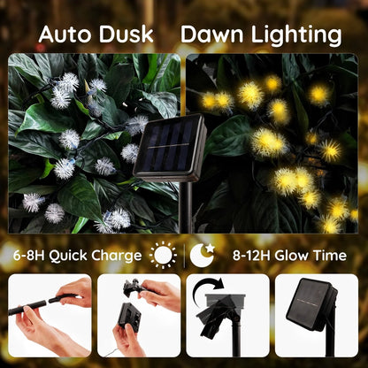100 LED Solar String Lights, 40 Ft Outdoor Solar Lights, 8 Modes, Waterproof Solar Powered Outdoor Lights for Patio & Garden Decor