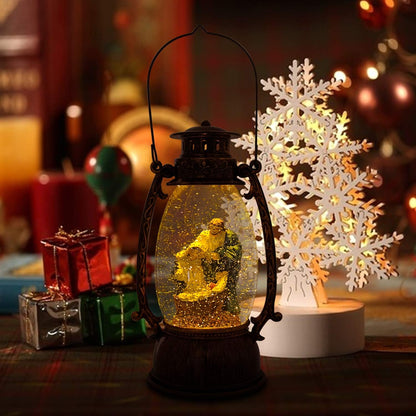 GMT-10316-M Jesus Christ Nativity Christmas Snow Globes Musical - Battery or USB Operated LED Lighted Swirling Glitter Water Lantern - Christmas Decorations for the Home