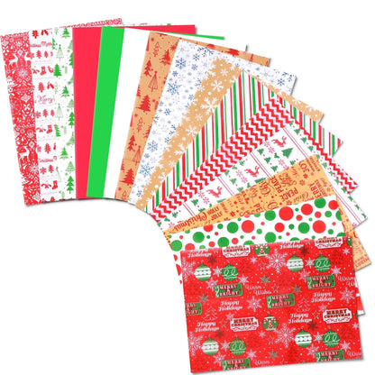 150Pcs Christmas Tissue Paper Sheets Christmas Wrapping Paper Xmas Tissue Paper for Gift Bags Gift Wrap