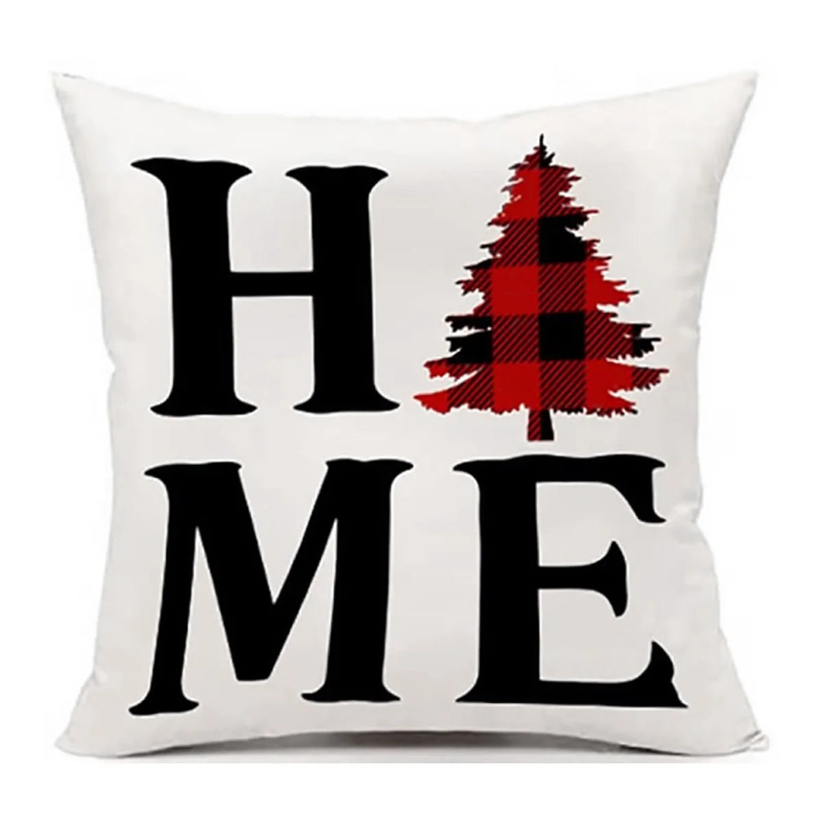 4 Pack Buffalo Plaid Home Snow Throw Pillow Cover 18 X 18 Inch Velvet Christmas Winter Holiday Snowflake Cushion Case Decoration for Sofa Couch Joyful Believe for Couch Sofa
