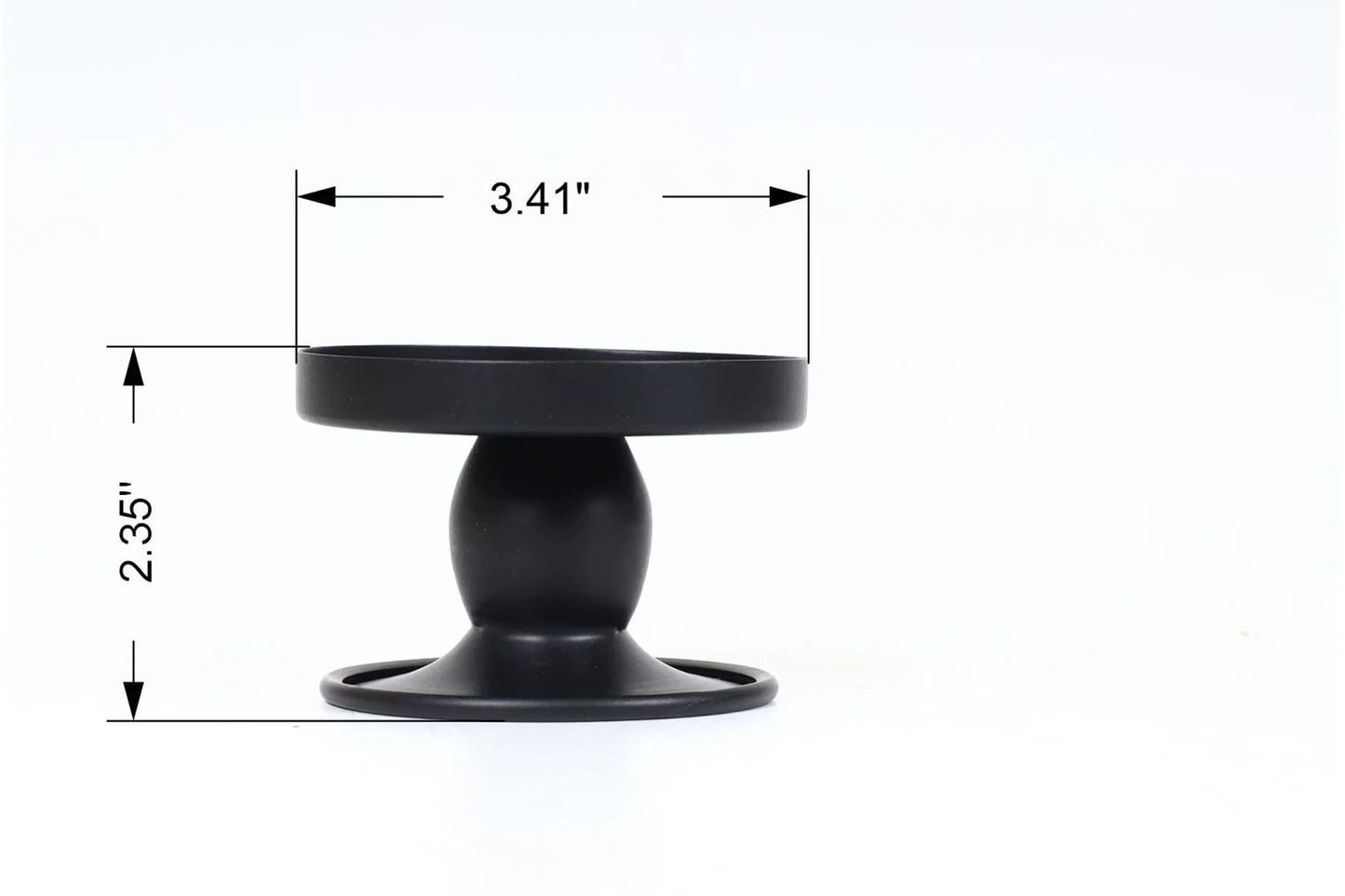 2.25" Flippable Candle Holder, Black
