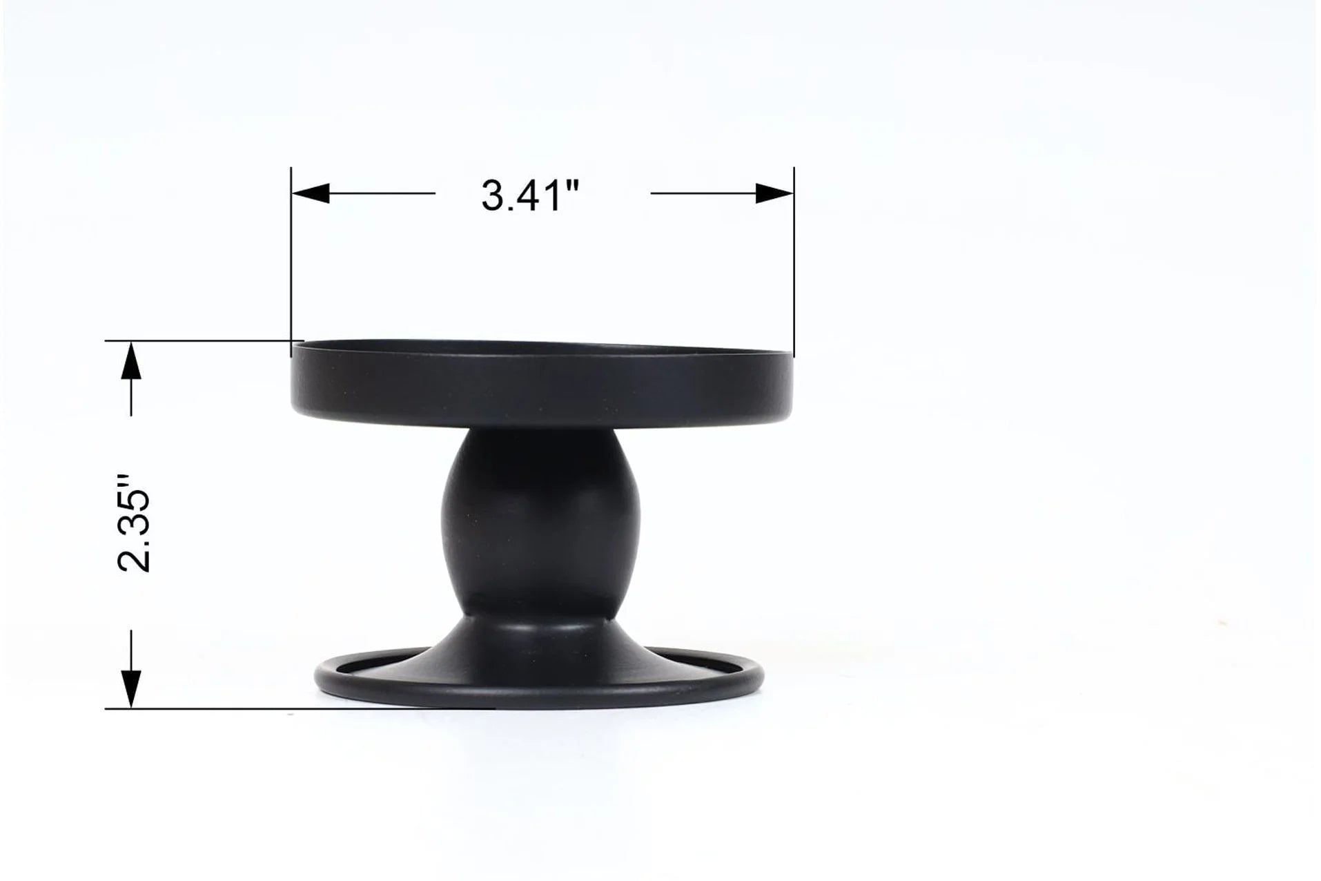 2.25" Flippable Candle Holder, Black