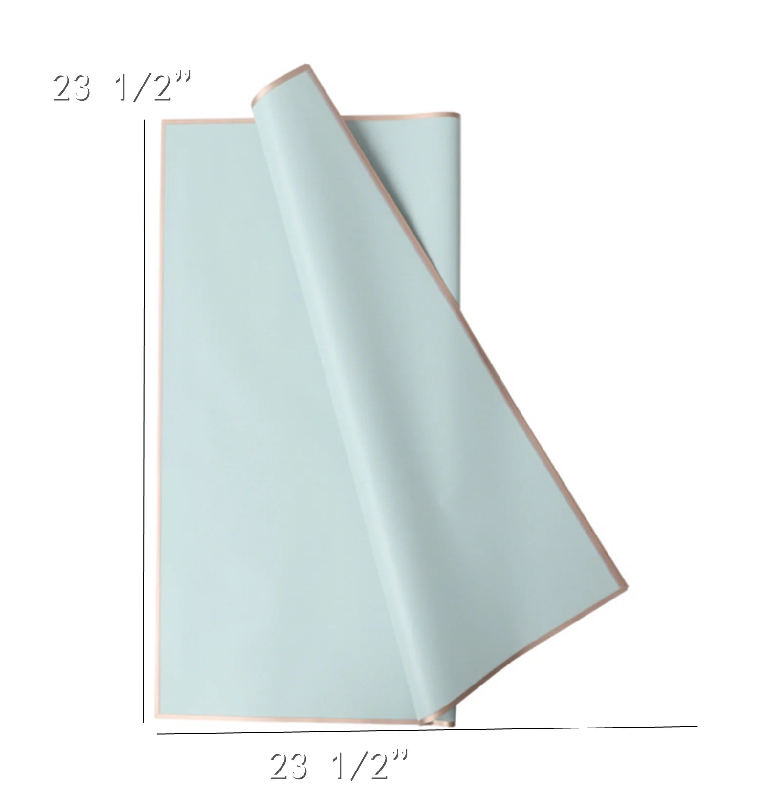 20 Sheets Pure Color Gold Edge Flower Wrapping Paper Waterproof Translucent Bouquet Packaging Paper Florist Bouquet Supplies for Wedding DIY Crafts Gift,Frosted Flower Wrapping Paper 22.8X22.8"