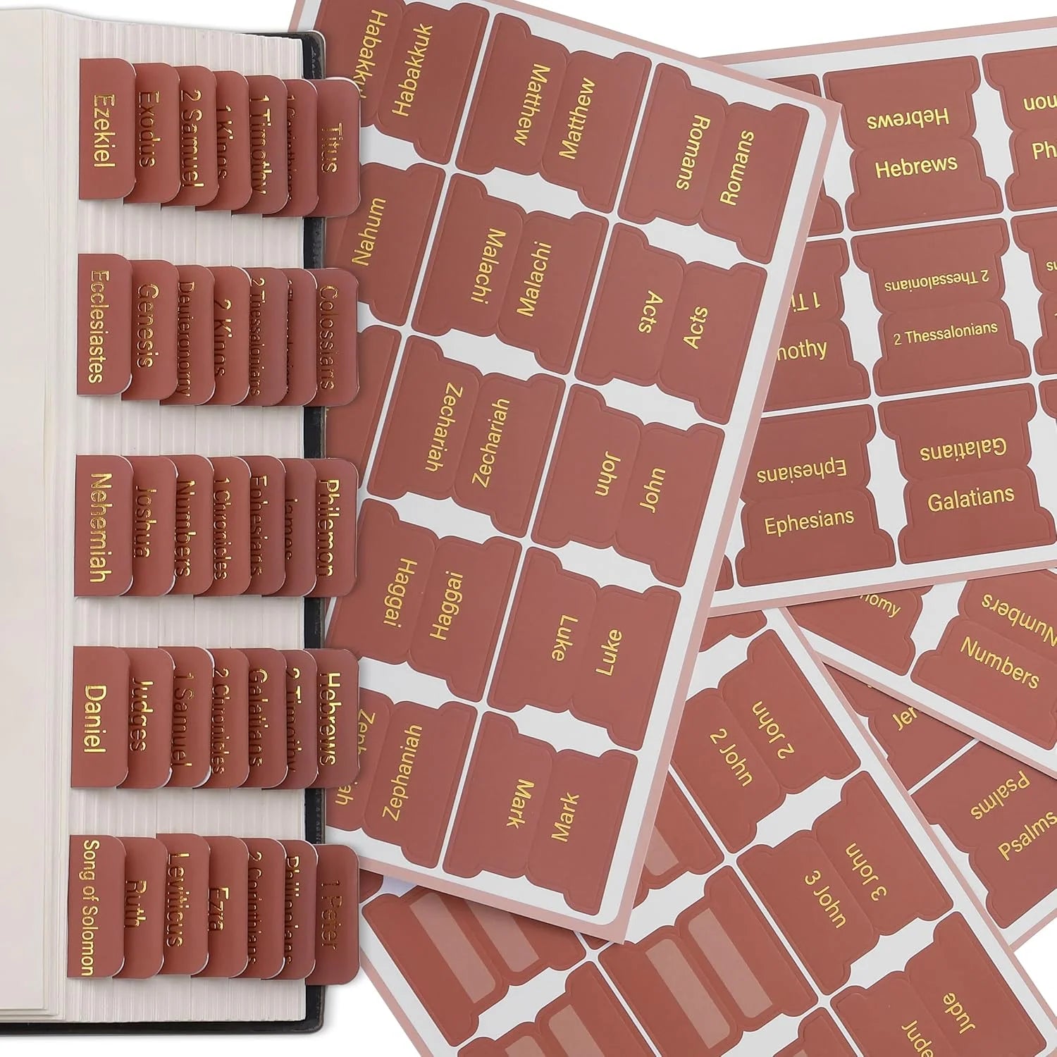 - Bible Tabs, 75 Tabs, Metallic Gold Lettering Bible Tabs for Women and Men
