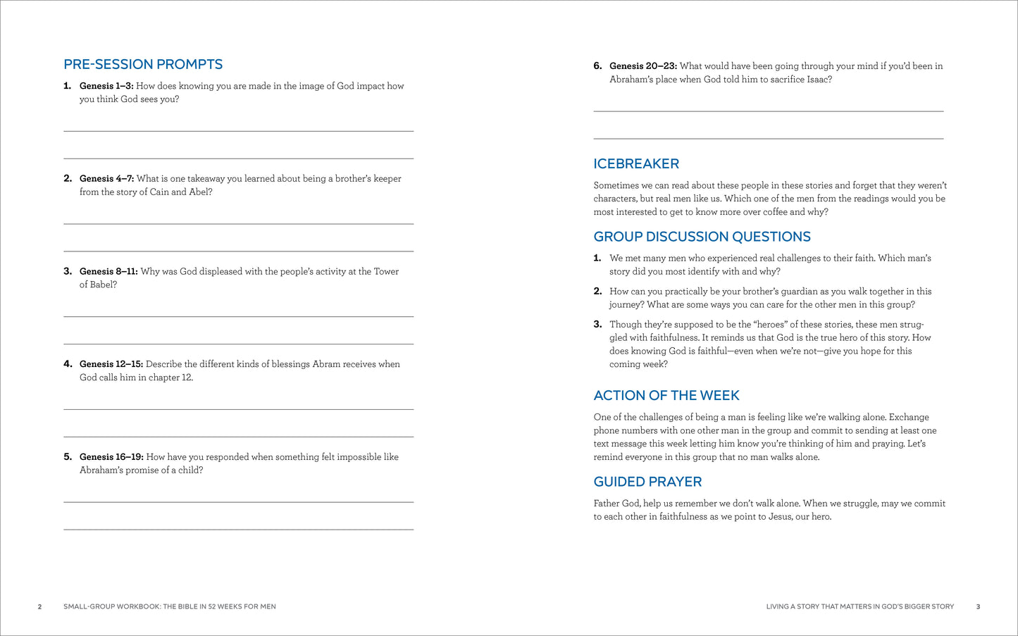 Bible in 52 Weeks Small-Group Workbook: the Bible in 52 Weeks for Men: a Yearlong Bible Study Companion, (Paperback)