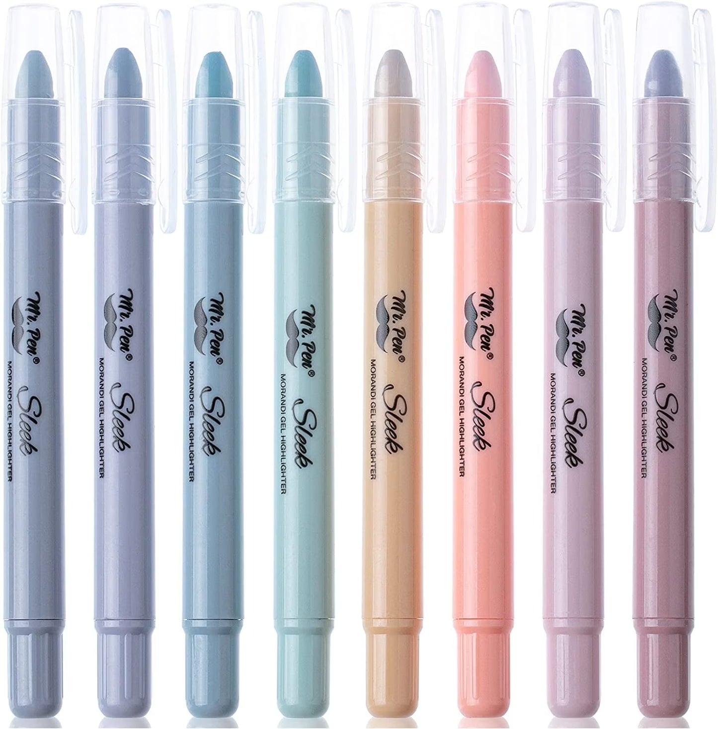 - Gel Highlighter, 8 Pack, Morandi Colors, Bible Highlighters No Bleed, No Bleed Highlighters