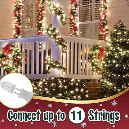 35 Incandescent String Lights White Wire (White Bulbs)