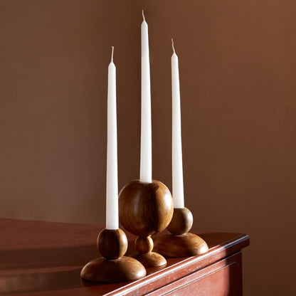 10 Inch White Taper Candle Sticks - Set of 30 Tall Candles, Dripless, Bulk