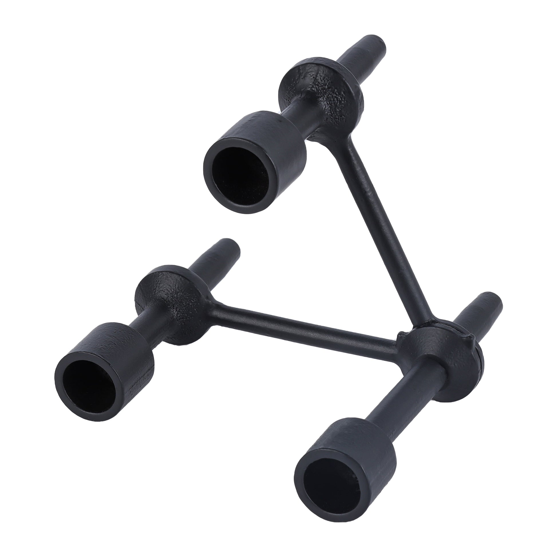 Better Homes & Garden 6" Black Cast Iron Pillar Taper Candle Holder Candelabra