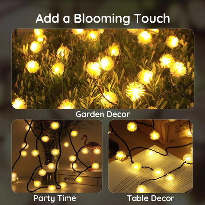 100 LED Solar String Lights, 40 Ft Outdoor Solar Lights, 8 Modes, Waterproof Solar Powered Outdoor Lights for Patio & Garden Decor