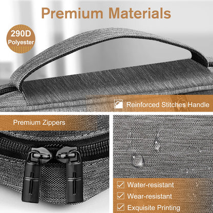 Bible Cover, Carrying Book Case Church Bag Bible Protective with Handle and Zippered Pocket, Perfect Gift for Men Women Father, Gray