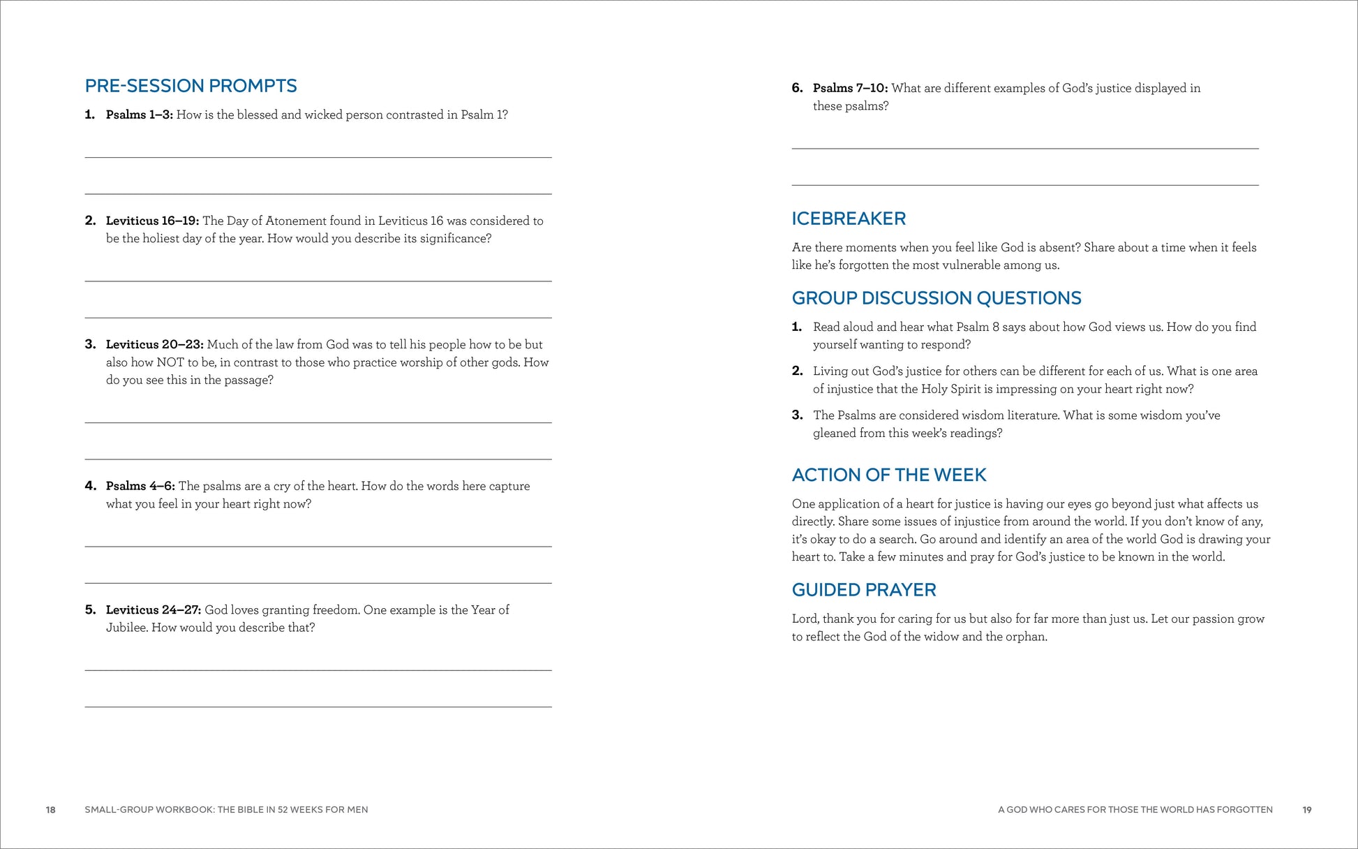 Bible in 52 Weeks Small-Group Workbook: the Bible in 52 Weeks for Men: a Yearlong Bible Study Companion, (Paperback)