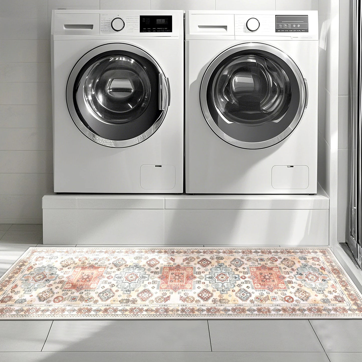 3 Pieces Boho Kitchen Rug Sets Non Slip Soft Kitchen Mat Floor Mat for Kitchen, Laundry Room and Hallway