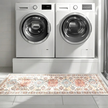 3 Pieces Boho Kitchen Rug Sets Non Slip Soft Kitchen Mat Floor Mat for Kitchen, Laundry Room and Hallway